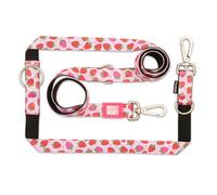 MAX & Molly Correa multifunción para Perros de 2 m con 2 mosquetones, Strawberry Dream/M Correa para el Cuello Acolchada, Segura y Flexible - Comodidad para tu Fiel compañero