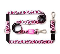 Max & Molly Correa para Perro multifunción 6 en 1, Neopreno Acolchado ultrasuave, Leopardo Rosa, XS