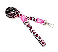 Max & Molly Leopardo Rosa y Colorido | Diseño único | Cómodo | Seguro | Neopreno Acolchado | Deportivo y Elegante | Correas Cortas, L