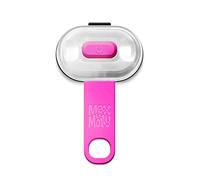 Max Molly | Luz LED de seguridad para correa, arnés, collar, rosa, muy brillante