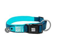 MAX & Molly Matrix Sport Smart ID - Collar Deportivo de Neopreno Acolchado Ultra cómodo con Costuras Exteriores Reflectantes y protección para Mascotas perdidas, Etiqueta de identificación