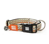 MAX & Molly Smart ID - Collar de Perro con Etiqueta de Seguridad QR y Perfil Personalizado para Mascotas, Neopreno Acolchado Suave, Impermeable, Mosaico, Grande