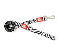 Max & Molly Zebra Classic Correa Corta, S, Blanco y Negro Cebreado