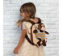 Max Monkey Reversible Zaino Con Peluche 25cm Perletti