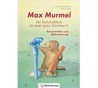 Max Murmel: Cuaderno preescolar II – Bloc desprendible: concentración y percepción