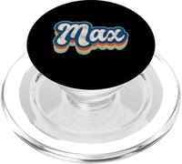 MAX Nombre Niño Estilo Vintage 70s 80s Personalizado PopSockets PopGrip para MagSafe