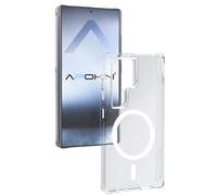 Max Power Digital Compatible con Magsafe para móvil Samsung Galaxy S23 Ultra Funda Carcasa Silicona Transparente Resistente