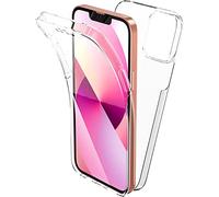 Max Power Digital Funda 360º para móvil iPhone 15 Plus Silicona Transparente - Carcasa Resistente Full Body Delantera y Trasera Doble Cara Completa Entera (iPhone 15 Plus)