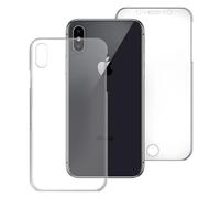 Max Power Digital Funda 360º para móvil iPhone X/iPhone XS Silicona Transparente - Carcasa Resistente Full Body Delantera y Trasera Doble Cara Completa Entera (iPhone X/iPhone XS)
