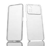 Max Power Digital Funda 360º para móvil Xiaomi Poco X4 Pro 5G Silicona Transparente - Carcasa Resistente Full Body Delantera y Trasera Doble Cara Completa Entera (Xiaomi Poco X4 Pro 5G)