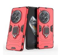 Max Power Digital Funda para móvil OnePlus 12 Carcasa Magnética con Anillo Imán Antigolpes Resistente Rígida Dura [Tecnología Absorción Golpes] (OnePlus 12, Rojo)