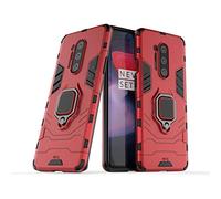 Max Power Digital Funda para móvil Oneplus 8 Pro Carcasa Magnética con Anillo Imán Híbrida Antigolpes Resistente Rígida Dura [Tecnología de Absorción de Golpes] (Oneplus 8 Pro, Rojo)
