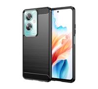 Max Power Digital Funda para móvil OPPO A79 5G Carcasa Protectora Antigolpes Silicona Negra Diseño Fibra de Carbono Resistente Absorción de Choque [Compatible Carga Inalámbrica]