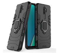 Max Power Digital Funda para móvil OPPO A9 2020 / OPPO A5 2020 con Soporte Anillo Metálico Magnética Imán - Carcasa Híbrida Antigolpes Resistente (OPPO A9 2020 / OPPO A5 2020, Negro)