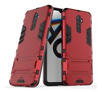 Max Power Digital Funda para móvil Realme X2 Pro con Soporte - Carcasa Híbrida Antigolpes Resistente Rígida Dura Antichoque (Realme X2 Pro, Rojo)