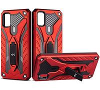 Max Power Digital Funda para móvil Samsung Galaxy A51 con Soporte Diseño Armadura Resistente Elegante Carcasa Antigolpes Híbrida Blindada Reforzada Dura Armor Case (Samsung Galaxy A51, Rojo)