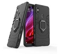 Max Power Digital Funda para móvil Xiaomi Mi A2 Carcasa Magnética con Anillo Imán Híbrida Antigolpes Resistente Rígida Dura [Tecnología de Absorción de Golpes] (Xiaomi Mi A2, Negro)