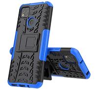 Max Power Digital Funda para móvil Xiaomi Redmi 9C con Soporte Protección 360 Grados 2 en 1 Carcasa Dura Resistente Antigolpes Protectora Heavy Duty Rugged Armor Case Bumper (Xiaomi Redmi 9C, Azul)