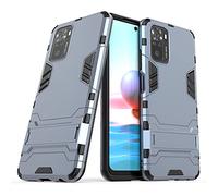 Max Power Digital Funda para móvil Xiaomi Redmi Note 10s / Redmi Note 10 con Soporte Carcasa Híbrida Antigolpes Resistente Rígida Dura Armadura Case Cover (Xiaomi Redmi Note 10/10s, Azul Marino)