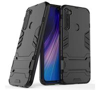 Max Power Digital Funda para móvil Xiaomi Redmi Note 8/Redmi Note 8 2021 con Soporte - Carcasa Híbrida Antigolpes Resistente Rígida Dura Antichoque (Xiaomi Redmi Note 8, Negro)