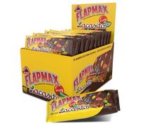 MAX PROTEIN - Barritas Energeticas FLAPMAX Lacasitos - Pack 20 Barritas x 80 gr - Barritas de Avena con Chocolate y Lacasitos - Barrita Pre Entrenamiento o Sustitutivas