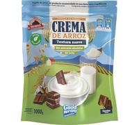 MAX PROTEIN Crema de Arroz Fitness Chocolate 1000g | Crema de arroz vegana y sin lactosa. Carbohidratos de máxima calidad para masa muscular, ideal para pre y post entreno.