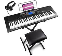 MAX Rhapsody61 - Piano digital de 61 teclas con soporte y taburete