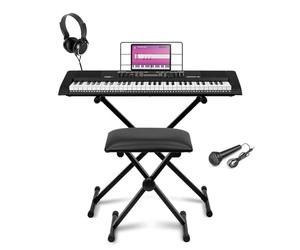 MAX Rhapsody61L - Piano digital de 61 teclas iluminadas con soporte