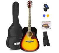 Pack Guitarra Acústica Solojam + Accesorios (Marrón) - MAX