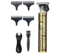 Max Star - Maquina Cortar Pelo Profesional - USB Recortadora de Pelo para Hombre Cortapelos Electrico Maquinilla de Afeitar Recargable Incluye Accesorios Autonomia 45min