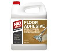 Max Strip Removedor de adhesivo para pisos, 1 galón, tiras de gel profesionales de trabajo rápido de múltiples capas, elimina masillas resistentes y adhesivos de construcción, sin olor fuerte, deja la