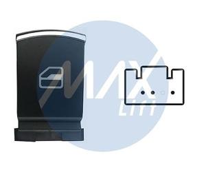MAX SVW103 Interruptor de elevalunas Delante, derecha Atrás derecha Atrás izquierda Número de enchufes de contacto: 3 Compatible con VW Golf 6 5K1 Passat B7 Variant 365 Tiguan II AD1, AX1