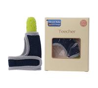 Max-Tonsen Cubierta de silicona para dedos molar no tóxico de silicona para bebé, niño y niño, protección de dedos para chupar, pulsera de silicona, mordedores, color amarillo