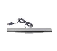 Max-Tonsen Receptor con Cable Interfaz USB Rayo infrarrojo Sensor Remoto con Cable Inductor del Receptor de la Barra Compatible con los Accesorios del Juego Remoto Wii-Gris