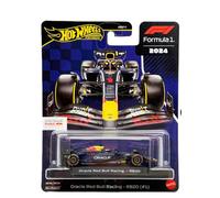 Hot Wheels Premium Formula 1, Oracle Red Bull Racing RB20, Coche de Carreras, vehículo de Juguete Coleccionable metálico a Escala 1:64 con neumáticos Real Riders, JBM12
