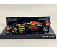 Max Verstappen Rojo Bull RB16BA Dhabi Mundo Champ 2021 1:43 Minichamps