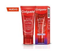 COLGATE Max White Ultra Active Foam Pasta de Dientes Blanqueadora con Flúor, 50ml, Dentífrico Blanqueador Seguro con el Esmalte, Elimina Manchas Profundas*