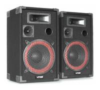 MAX XEN-3508 - Altavoz pasivo PA 8" 500W de 3 vías para DJ Color Negro | Woofer de 8 pulgadas, 3 vías, 500W de potencia, conexión RCA, perfecto para escenarios y locales, caja de madera resistente