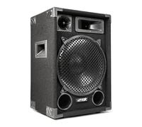 MAX12 - Pack de sonido con altavoces, mezclador y 2 micrófonos incluidos | 1400W con mezclador y amplificador incluidos, set para usar, montaje versátil, para DJ móviles y eventos