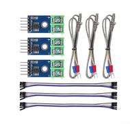 MAX6675 Módulo de sensor de temperatura de termopar tipo K 3-5V para Spi | PCB, resolución de 0.25C, taller de uso de laboratorio