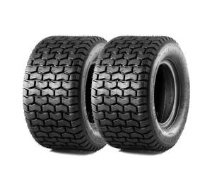 MaxAuto Neumático para cortacésped John Deere para césped y jardín 2 13x6.50-6 13-6.5-6 Conjunto de 2 Negro