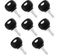 MaxAwe 8 llaves de encendido 14607 para maquinaria de construcción, llaves de repuesto para JCB Bobcat BOMAG Manitou Tractor Cargadora de ruedas