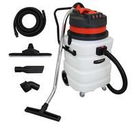 MAXBLAST Aspirador Industrial Húmedo y Seco 90L 3000W | Motor Triple | Manguera 5m | Cable 6,5m | Accesorios Incluidos | Alta Potencia y Succión | Limpieza Profesional | Hogar | Taller | Oficina