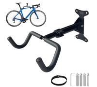 MAXBROTHERS Soporte Bicicleta Pared,Colgador Bicicleta Pared Plegable y Ajustable, Soporte Bici Pared con Gancho, Portabicicletas Salvaspacios para Garaje y Hogar