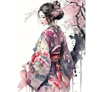 MAXBYE DIY Diamond Painting Kit, La Mujer en el Arbol 5D Pintar con Diamantes Kit Pintura Diamante Niños Adultos Redondo Taladro Cuadro Diamantes Kits para Hogar Decor30x40cm