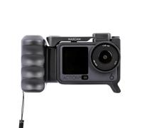 MAXCAM Compatible con cámara de acción DJI OSMO Action6, juego de mango de disparo a presión, jaula de cámara con cubierta de protección contra caídas, accesorios de extensión de zapata caliente