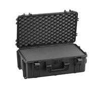 Maxcase MAX520S Negra - Maleta resistente con espuma Maleta grande y resistente IP67, con 2 bloques de espuma pre-cortada en el fondo para diferentes