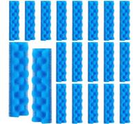 Maxcheck 20 filtros de acuario azul compatibles con Fluval 406/407 filtros de espuma piezas de repuesto para peces acuáticos productos para mascotas, esponja de relleno de poliéster para almohadilla