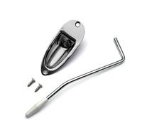 MAXCHEER Brazo de trémolo para guitarra eléctrica de 6 mm para sistema de puente de trémolo individual con perno M6 (cromo)