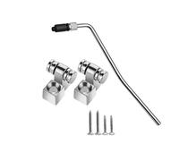 MAXCHEER Brazo de trémolo para guitarra eléctrica de 6 mm, rosca de barra de trémolo y retenedor de guías de cuerda de guitarra para sistema Floyd Rose Tremolo, reemplazo de guitarra eléctrica (cromo)